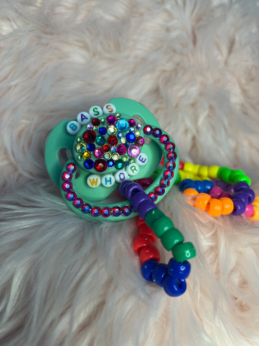 Bass Whore Rave Pacifier